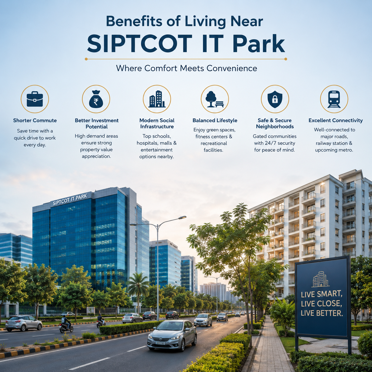 Benefits of Living Near SIPCOT IT Park, Siruseri